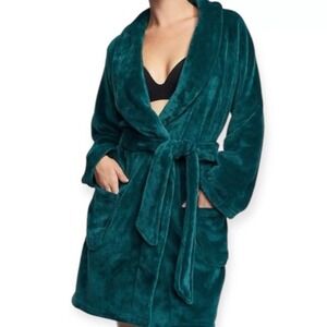 Victoria's Secret Plush‎ Women's Robe XS/S dark green